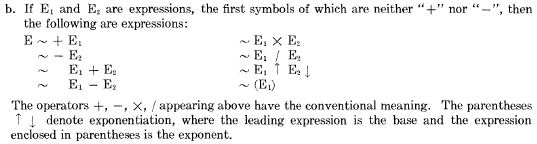 Part of the description of expressions in the IAL report.